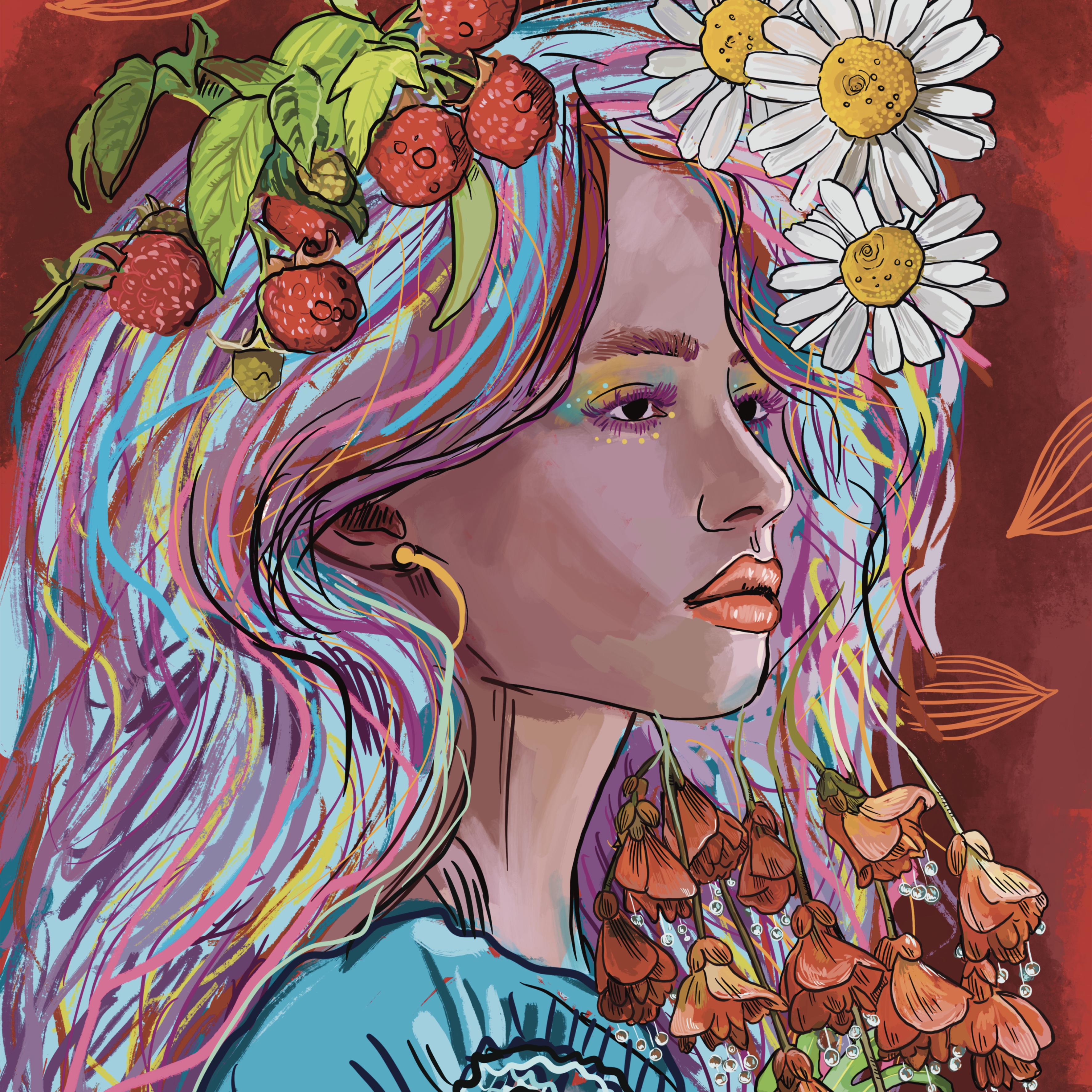 Barevná Smrt. Ilustrace z knihy.