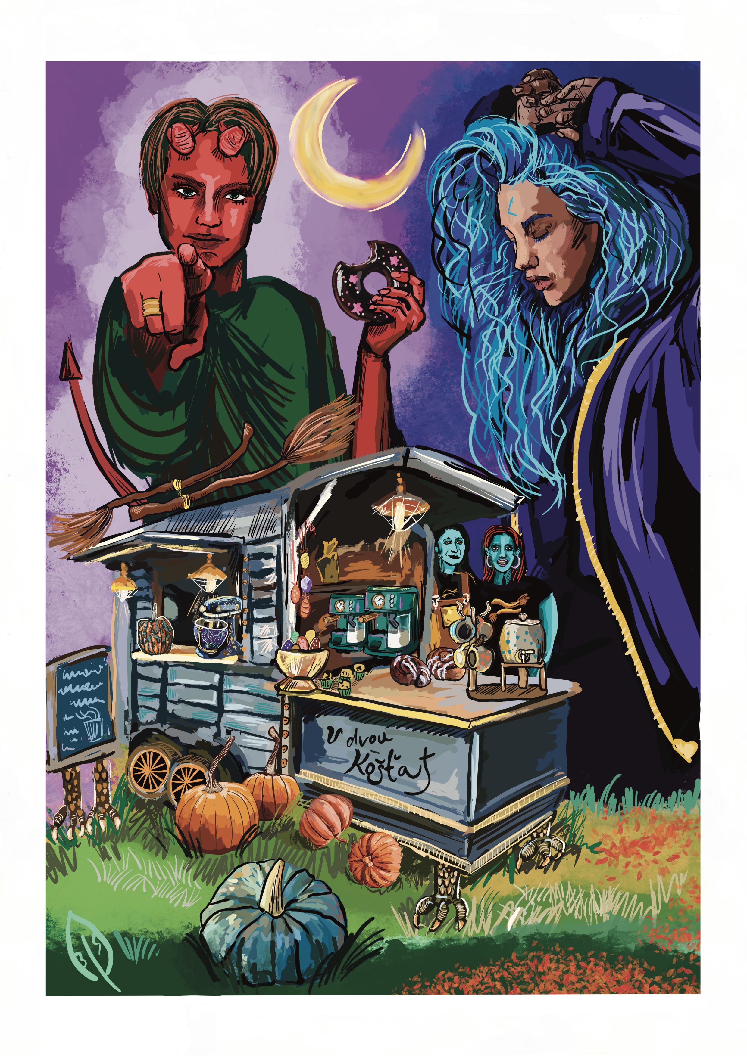 Ilustrace: Když se měsíc dotkne slunce